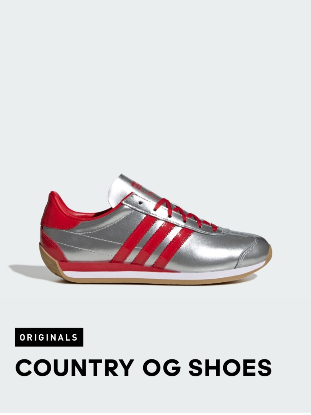 ADIDAS' ALL-TIME RUNNING CLASSIC WITH A GLOSSY, METALLIC FINISH Size 9